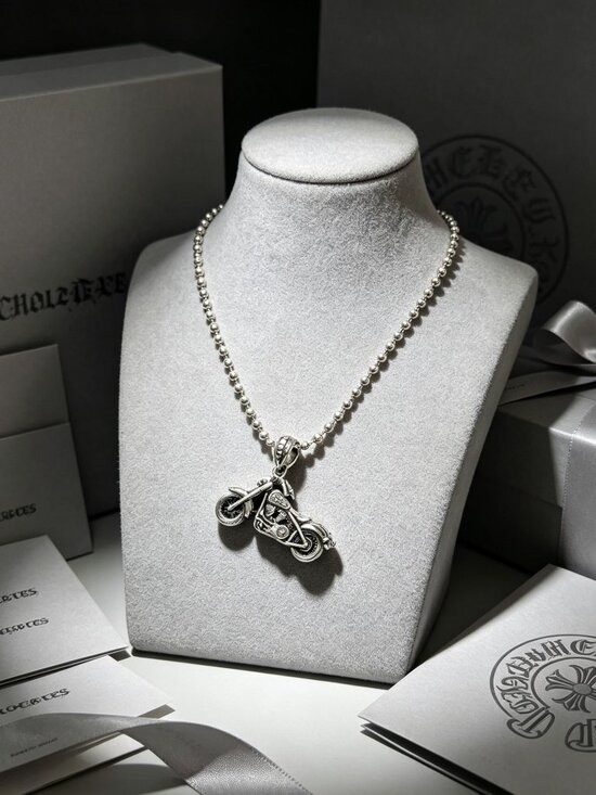 Chrome Hearts Other - Chrome Hearts Motorcycle Pendant Necklace